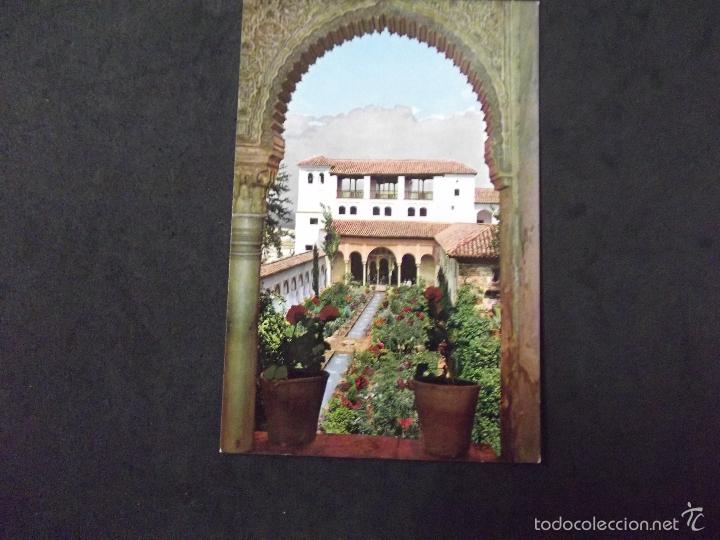Postcards: GRANADA-V5-N&ordm;18-ALHAMBRA-PATIO DE LA ACEQUIA