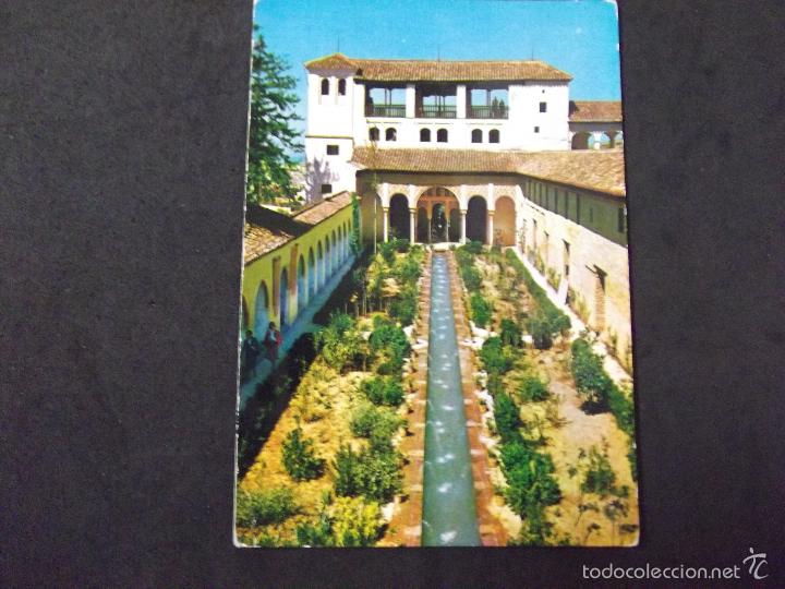 Postcards: GRANADA-V5-N&ordm;2055-ALHAMBRA-PATIO DE LA ACEQUIA