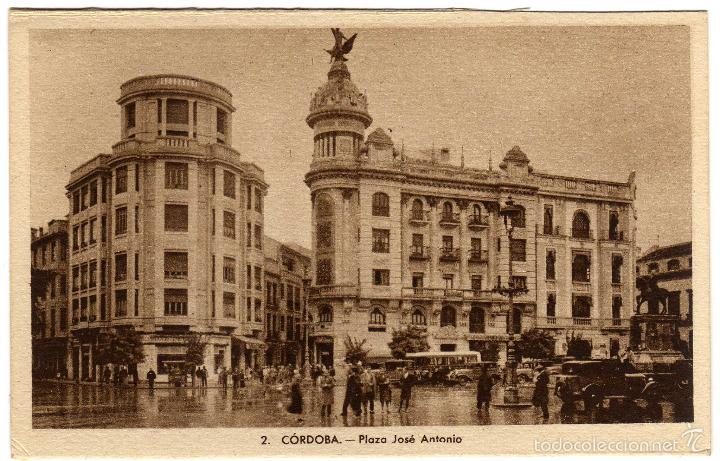 Postcards: BONITA POSTAL - CORDOBA - PLAZA JOSE ANTONIO - AMBIENTADA