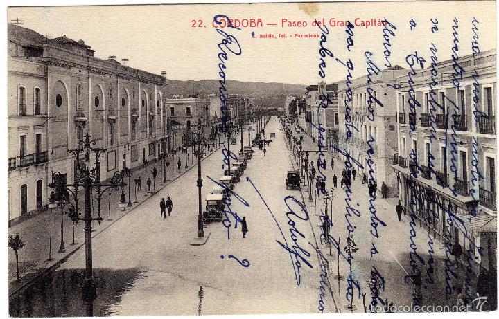 Postcards: BONITA POSTAL - CORDOBA - PASEO DEL GRAN CAPITAN