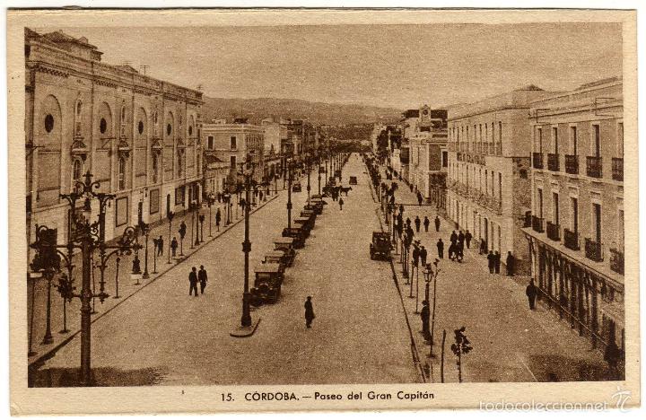 Postcards: BONITA POSTAL - CORDOBA - PASEO DEL GRAN CAPITAN