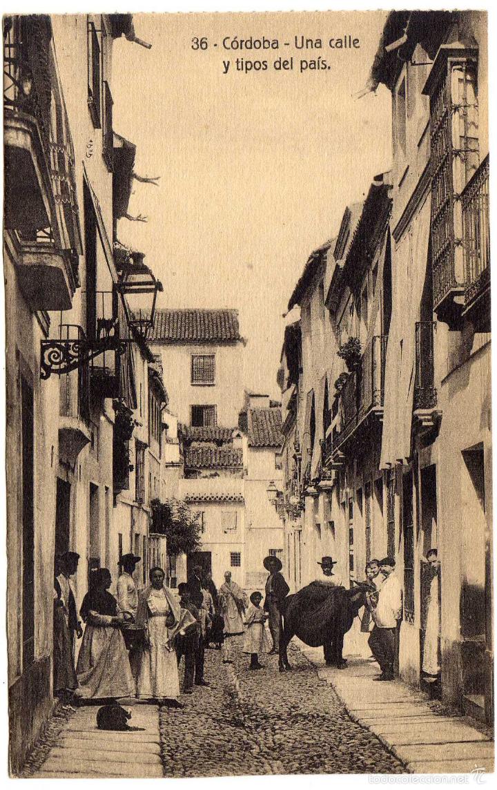 Postcards: BONITA POSTAL - CORDOBA - UNA CALLE Y TIPOS DEL PAIS
