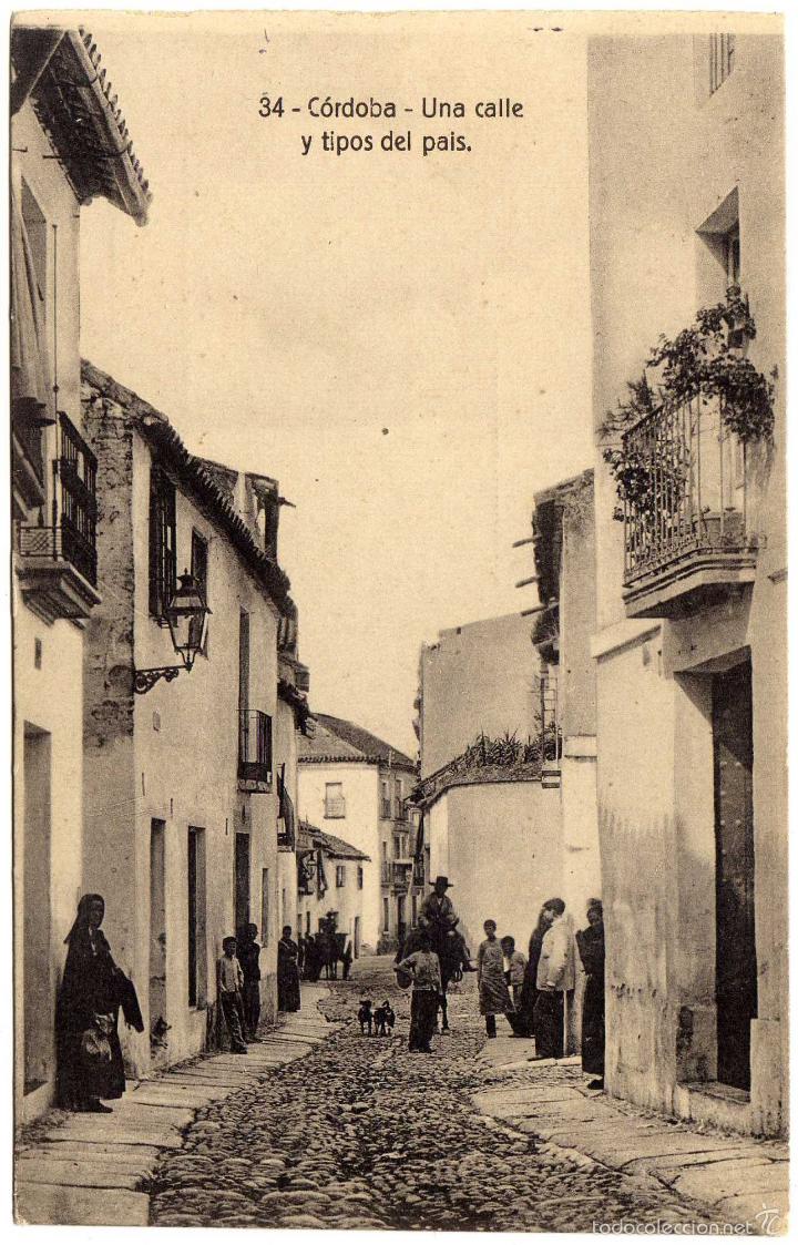 Postcards: BONITA POSTAL - CORDOBA - UNA CALLE Y TIPOS DEL PAIS