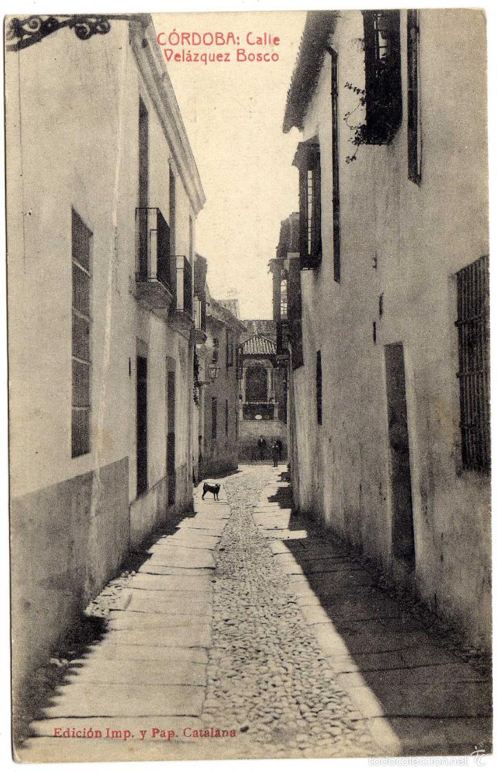 Postkarten: BONITA POSTAL - CORDOBA - CALLE VELAZQUEZ BOSCO