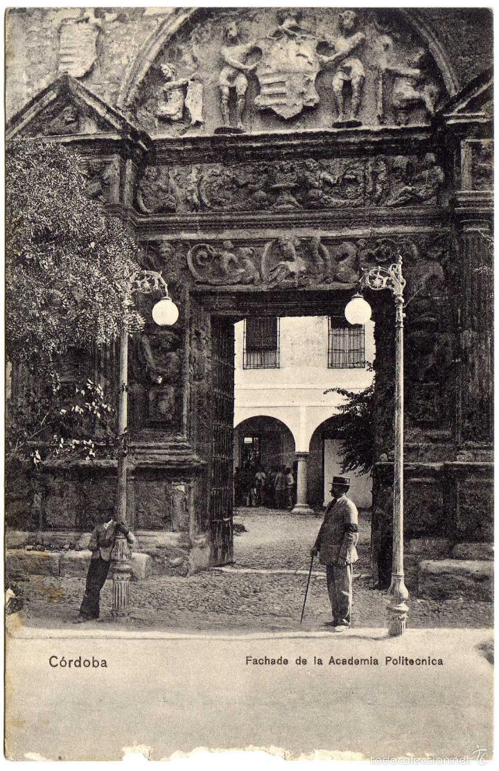 Cartoline: BONITA POSTAL - CORDOBA - FACHADA DE LA ACADEMIA POLITECNICA - AMBIENTADA