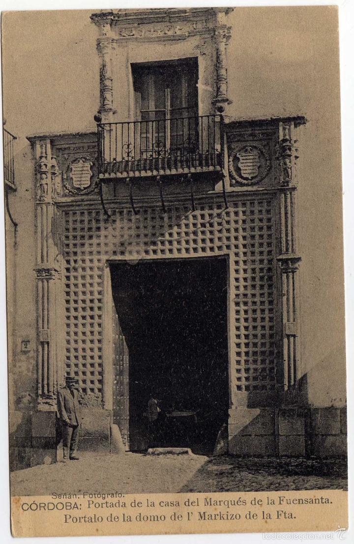 Postkarten: BONITA POSTAL - CORDOBA - PORTADA DE LA CASA DEL MARQUES DE LA FUENSANTA