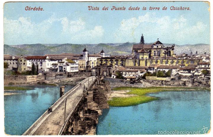 Postcards: PRECIOSA POSTAL - CORDOBA - VISTA DEL PUENTE ROMANO DESDE LA TORRE DE CALAHORA (CALAHORRA)