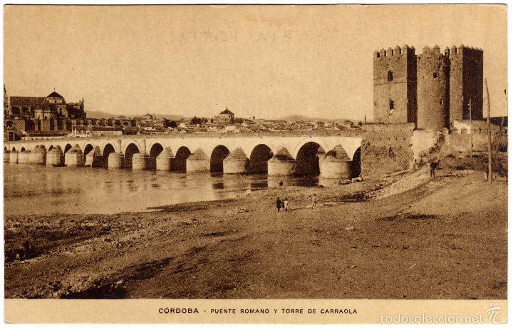 Postcards: BONITA POSTAL - CORDOBA - PUENTE ROMANO Y TORRE DE CARRAOLA (CALAHORRA)