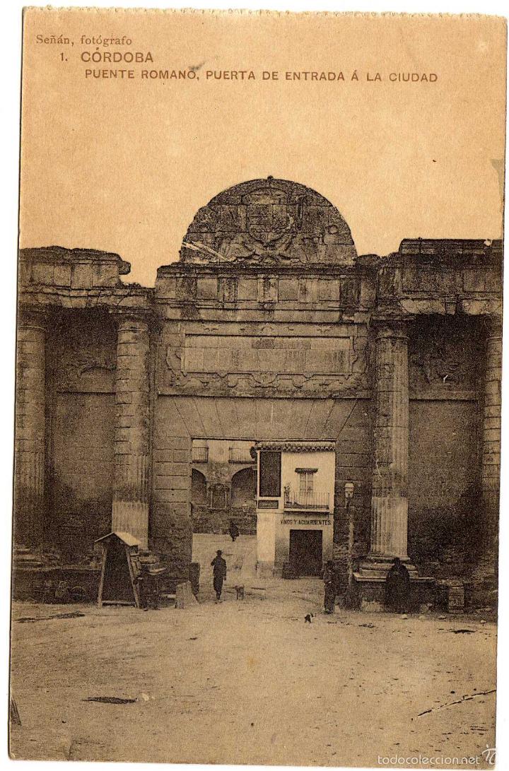 Postais: BONITA POSTAL - CORDOBA - PUENTE ROMANO - PUERTA DE ENTRADA A LA CIUDAD - AMBIENTADA