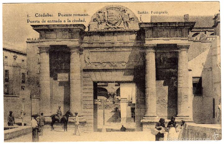Postais: BONITA POSTAL - CORDOBA - PUENTE ROMANO - PUERTA DE ENTRADA A LA CIUDAD - AMBIENTADA