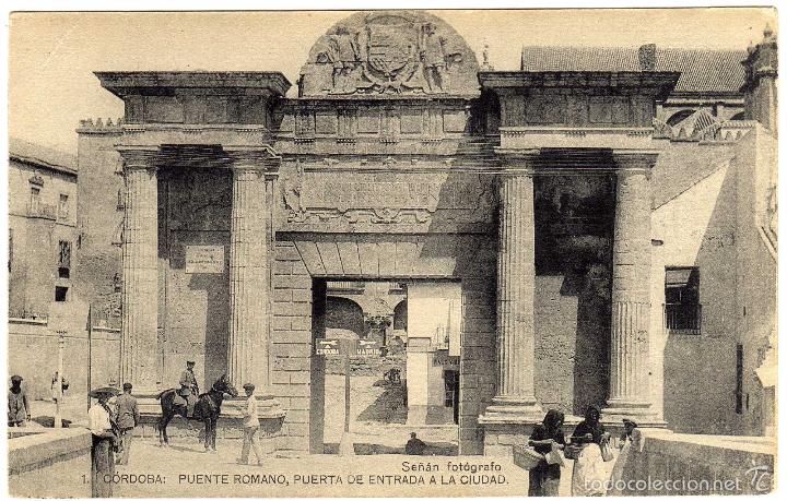 Postais: BONITA POSTAL - CORDOBA - PUENTE ROMANO - PUERTA DE ENTRADA A LA CIUDAD  - AMBIENTADA