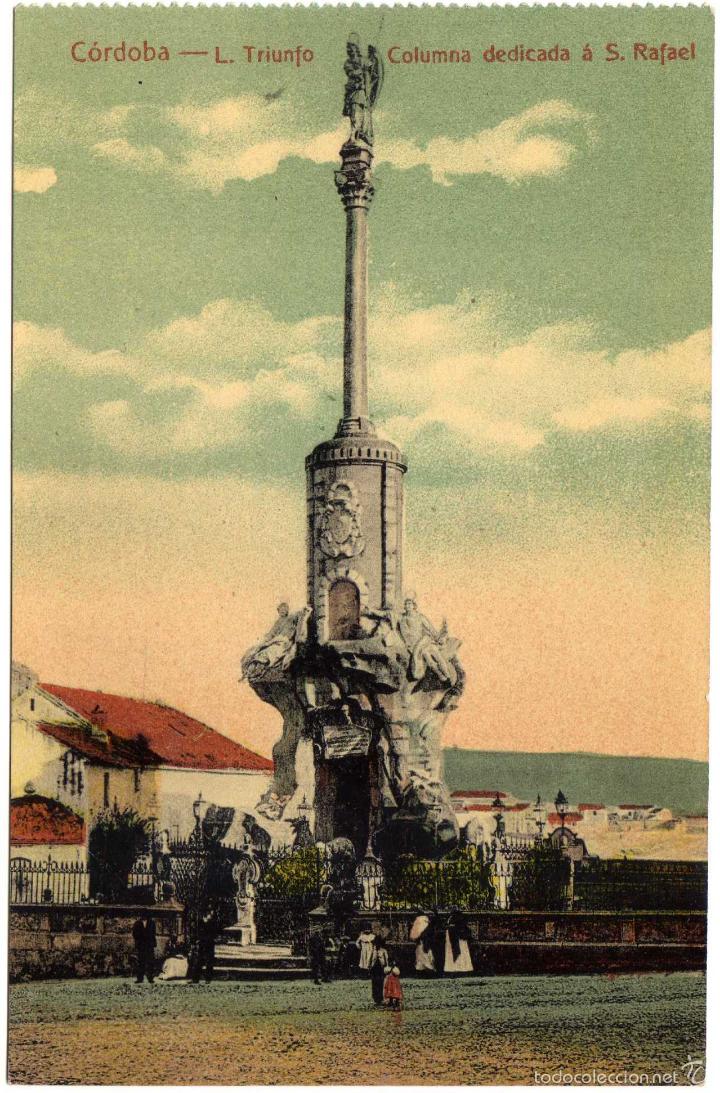 Postais: PRECIOSA POSTAL - CORDOBA - L TRIUNFO - COLUMNA DEDICADA A SAN RAFAEL