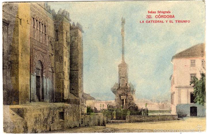 Postais: BONITA POSTAL - CORDOBA - LA CATEDRAL Y EL TRIUNFO