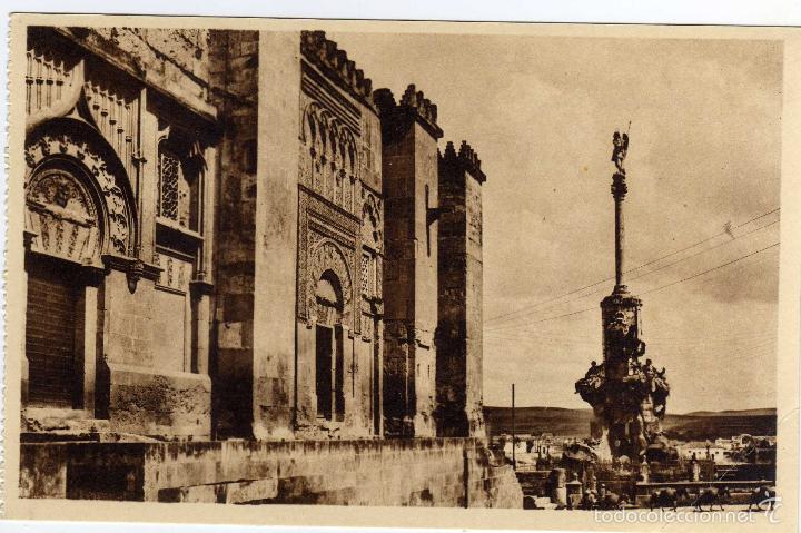 Postais: BONITA POSTAL - CORDOBA - LA CATEDRAL Y EL TRIUNFO - AL FONDO BURROS