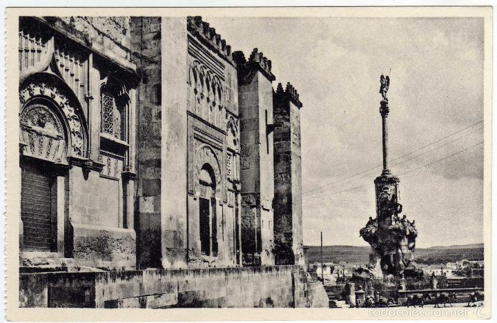 Postais: BONITA POSTAL - CORDOBA - LA CATEDRAL Y EL TRIUNFO - AL FONDO BURROS