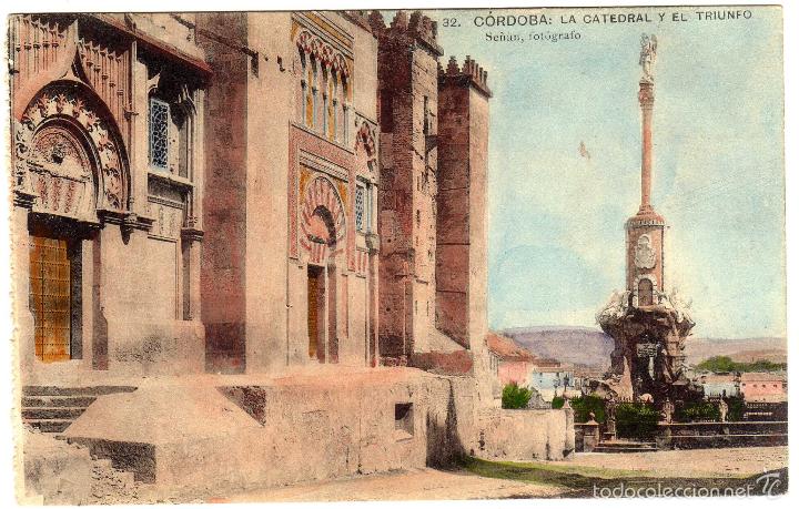 Postcards: BONITA POSTAL - CORDOBA - LA CATEDRAL Y EL TRIUNFO