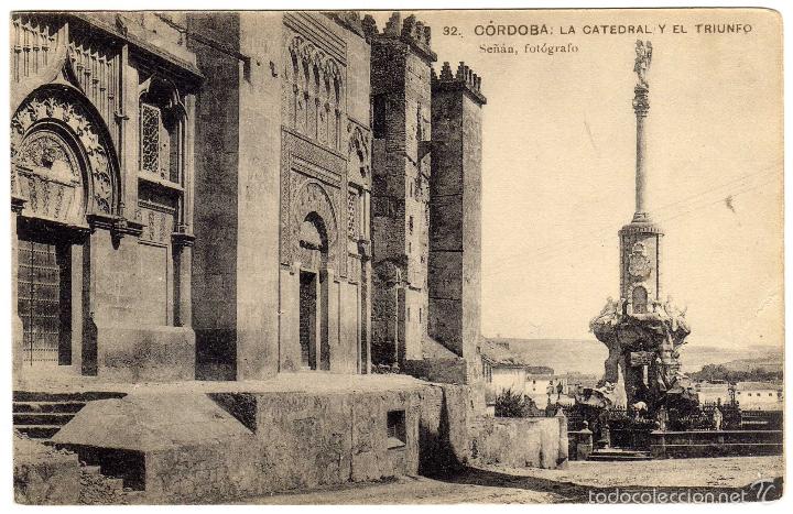Postcards: BONITA POSTAL - CORDOBA - LA CATEDRAL Y EL TRIUNFO