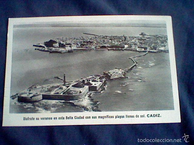 Postales: CADIZ HUECOGRABADO FOURNIER ESCRITA 1954 S/N&ordm; AYTO CADIZ