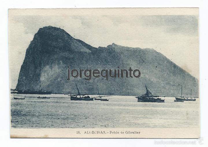 Postales: POSTAL. 18 ALGECIRAS - PE&Ntilde;&Oacute;N DE GIBRALTAR. A&Ntilde;O 1950. ROISIN.