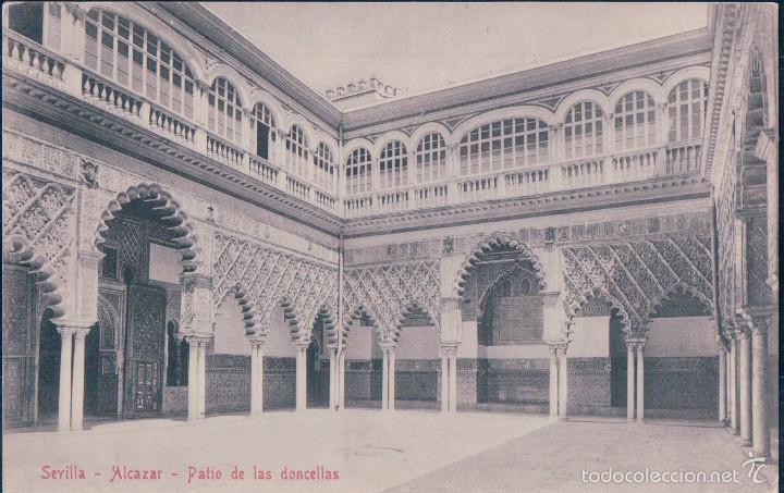 Postkarten: POSTAL SEVILLA.- ALCAZAR.- PATIO DE LA DONCELLAS. COLECCION CHAPARTEGUY 28378