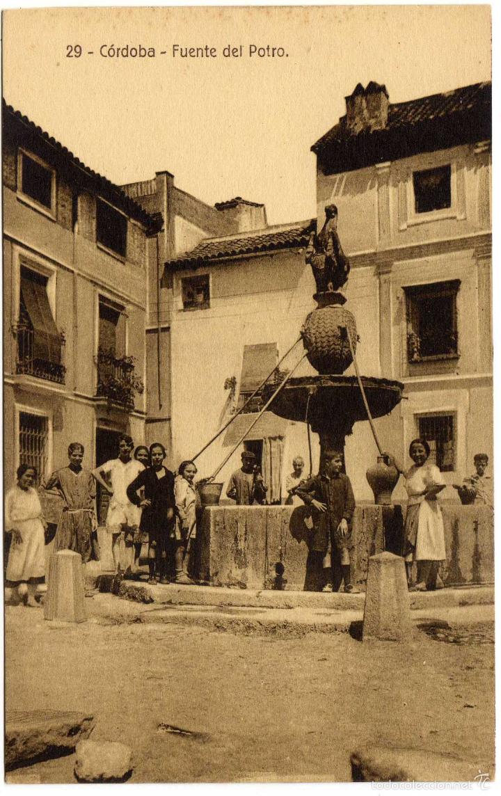 Postales: MAGNIFICA POSTAL - CORDOBA - FUENTE DEL POTRO - MUY AMBIENTADA