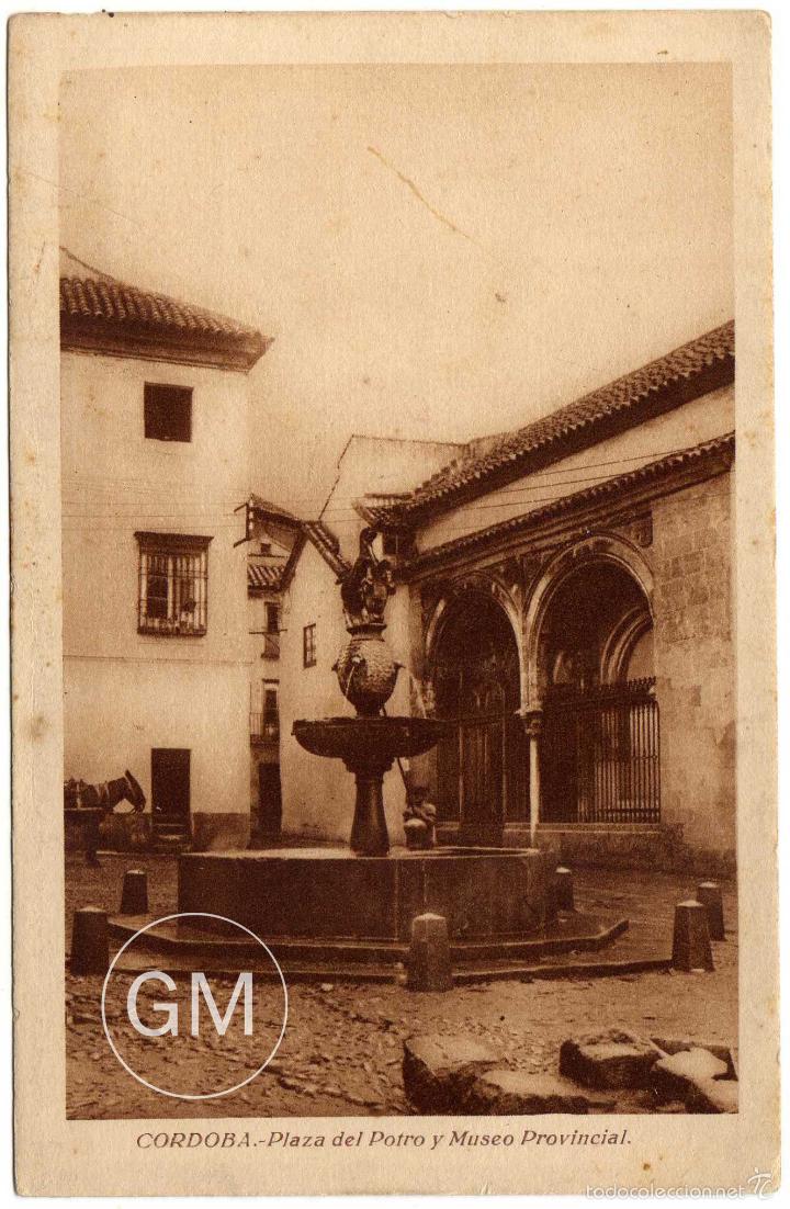 Postales: RARA POSTAL - CORDOBA - PLAZA DEL POTRO Y MUSEO PROVINCIAL
