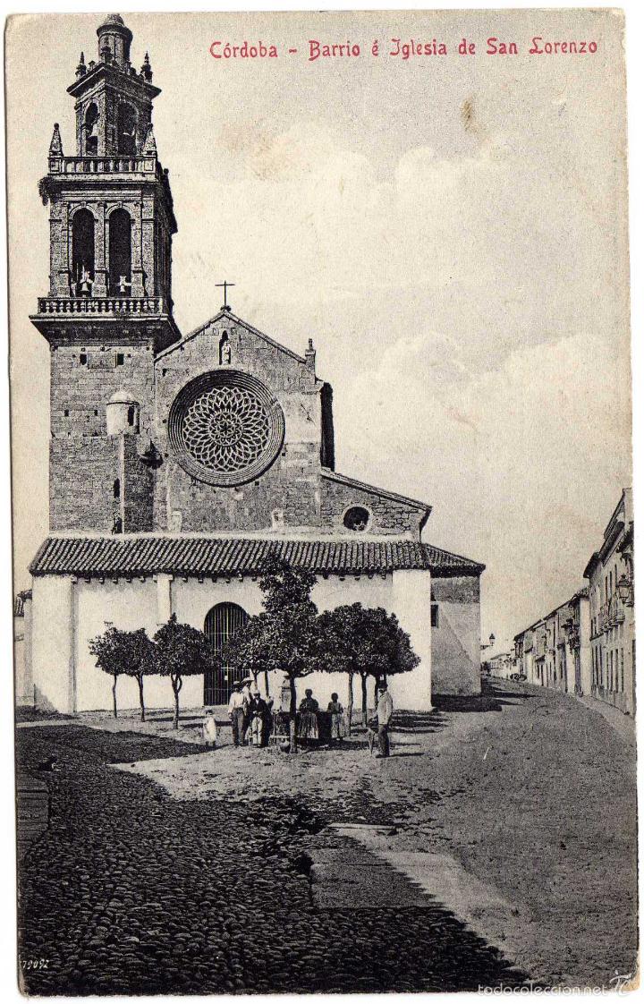 Postales: BONITA POSTAL - CORDOBA - BARRIO E IGLESIA DE SAN LORENZO - AMBIENTADA