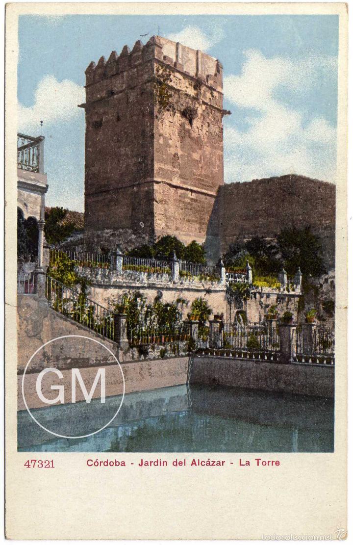 Postales: PRECIOSA POSTAL - CORDOBA - JARDIN DEL ALCAZAR - LA TORRE