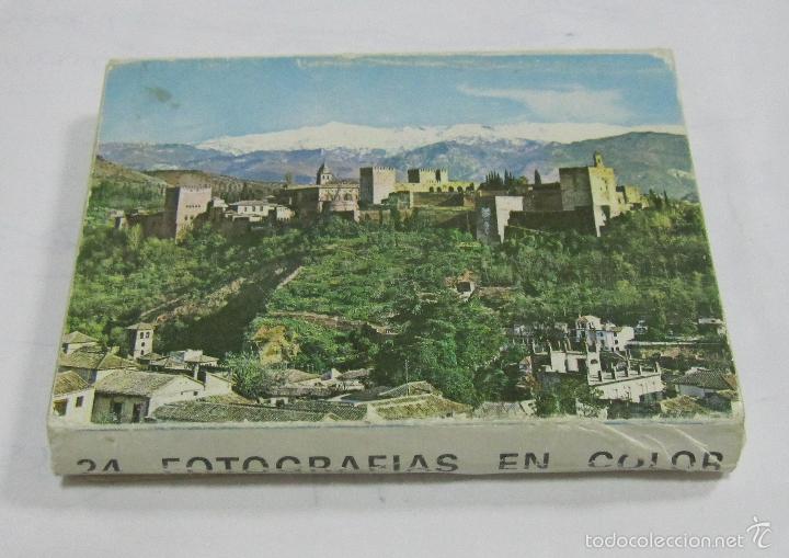 Postkarten: BLOCK DE 24 POSTALES. RECUERDO DE GRANADA. A COLOR.