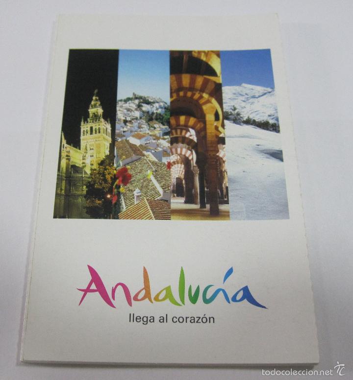 Postkarten: BLOCK DE 8 POSTALES. ANDALUCIA LLEGA AL CORAZON. VISTAS DE CADA PROVINCIA