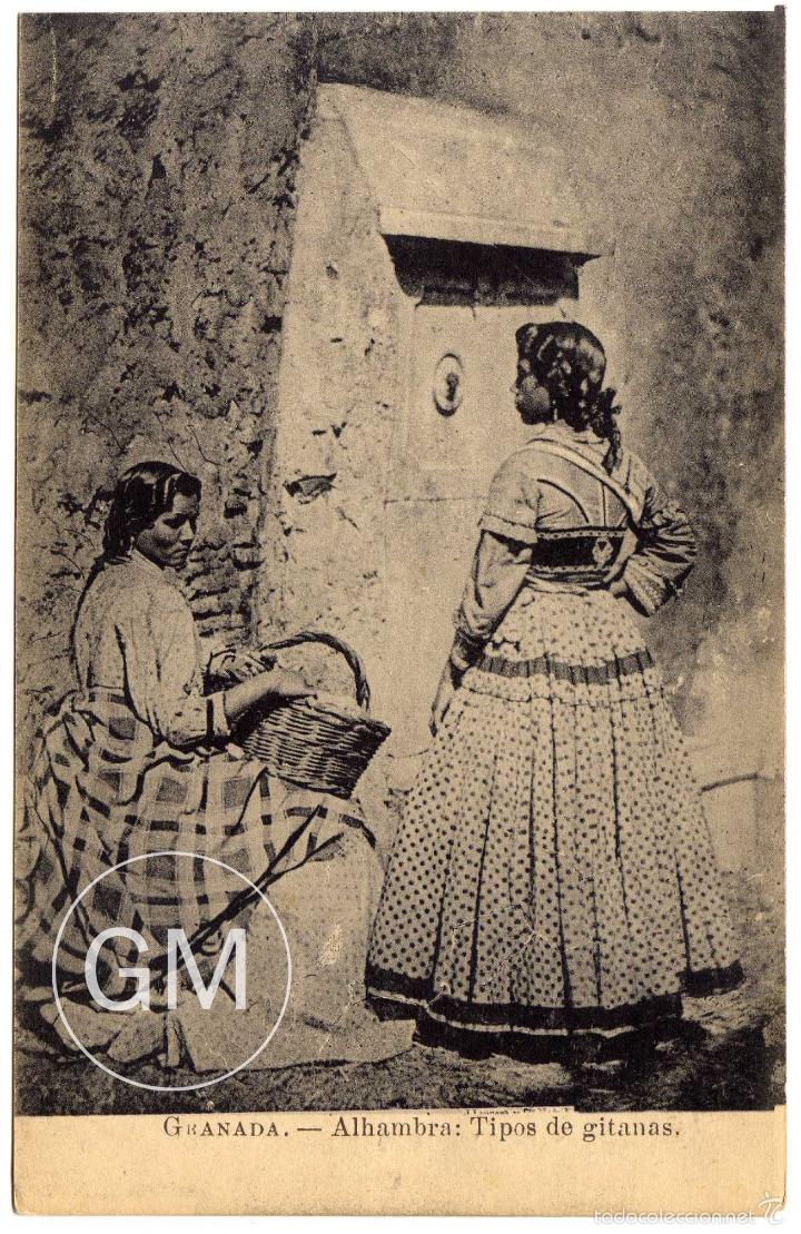 Postales: BONITA POSTAL - GRANADA - ALHAMBRA - TIPOS DE GITANAS - Foto 1