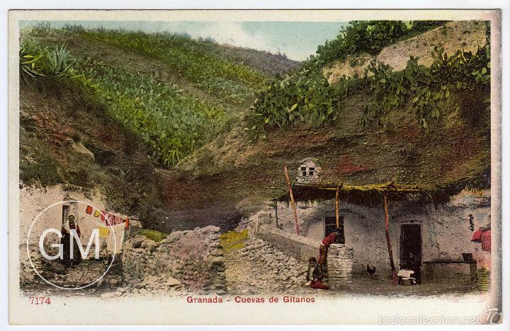 Postales: PRECIOSA POSTAL - GRANADA - CUEVAS DE GITANOS - Foto 1