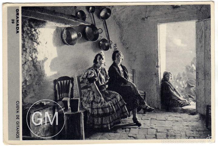 Postales: MAGNIFICA POSTAL - GRANADA - CUEVA DE GITANOS - Foto 1