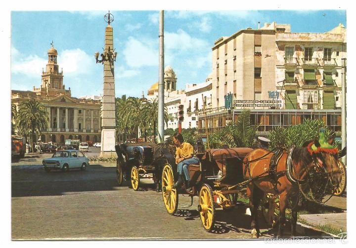 Postales: CADIZ .- PLAZA SAN JUAN DE DIOS .- N&ordm; 127 DISTRIBUIDOR PAPELERIA ALFA