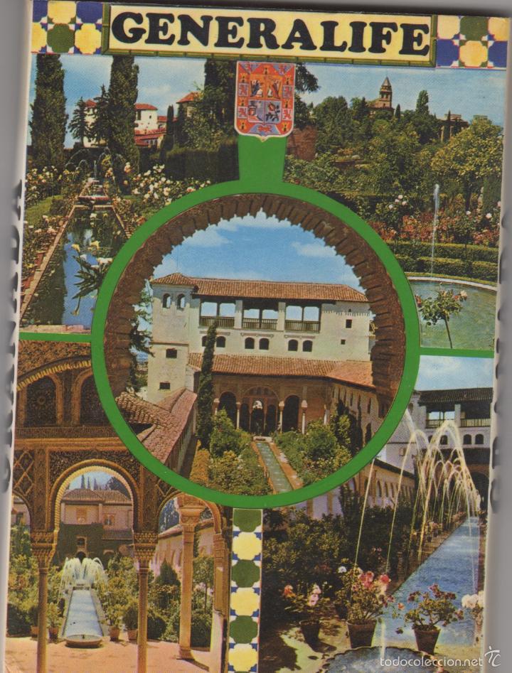 Postales: block de 12 postales de granada - generalife - Foto 1