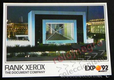 Postales: ANTIGUA POSTAL - DEL PABELL&Oacute;N RANK XEROX EN EXPO92 DE SEVILLA - EXPOSICI&Oacute;N UNIVERSAL 1992 - EXPO 92