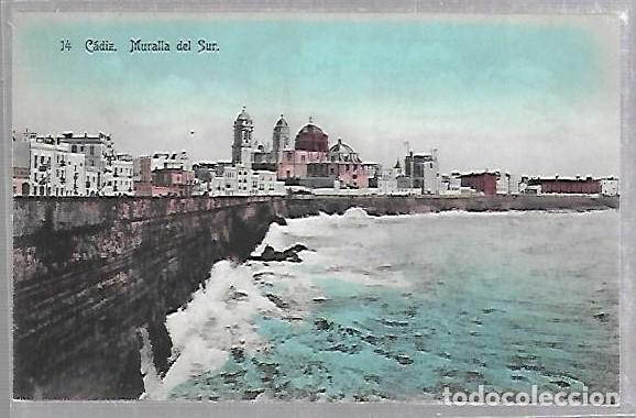 Postkarten: TARJETA POSTAL DE CADIZ - MURALLA DEL SUR. 14.