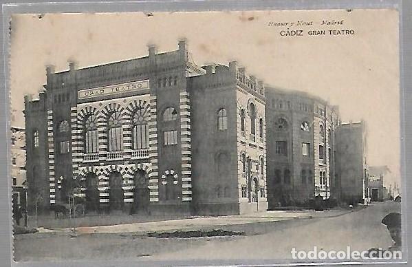 Postkarten: TARJETA POSTAL DE CADIZ - GRAN TEATRO. HAUSER Y MENET