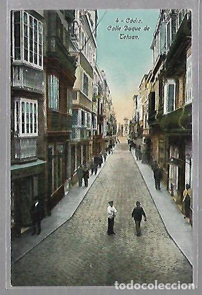 Postkarten: TARJETA POSTAL DE CADIZ - CALLE DUQUE DE TETUAN. 4. MANUEL BARREIRO EDITOR