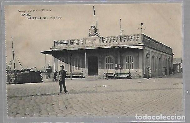 Postais: TARJETA POSTAL CADIZ - CAPITANIA DEL PUERTO. HAUSER Y MENET