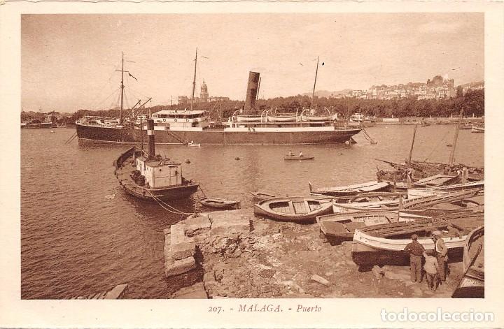 Postales: M&Aacute;LAGA.- PUERTO.