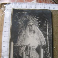 Postales: SEVILLA - ANTIGUA POSTAL FOTOGRAFICA NTRA SRA DEL MAYOR DOLOR - HDAD CARRETERIA - FOTO D. ORGE 1930