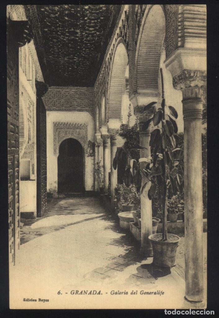 Postales: A-3642- GRANADA. GALERIA DEL GENERALIFE. - Foto 1