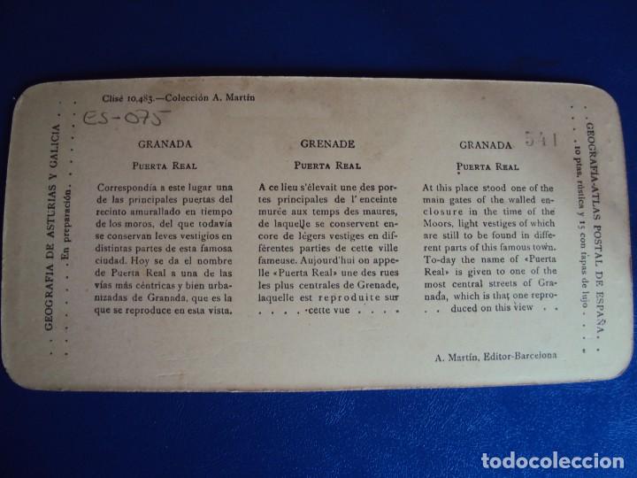 Postales: (ES-075) GRANADA - PUERTA REAL - Foto 2