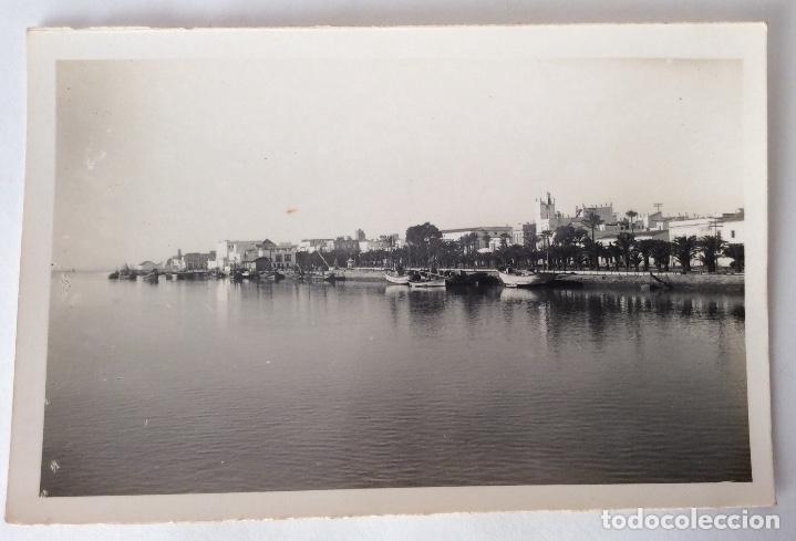 Postales: POSTAL FOTOGR&Aacute;FICA VISTA PARCIAL Y RIO GUADALETE PUERTO DE SANTA MAR&Iacute;A. CADIZ.