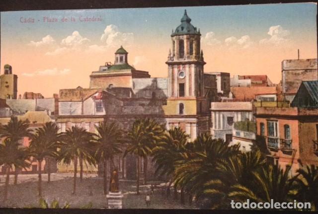 Cartoline: POSTAL CADIZ PLAZA DE LA CATEDRAL