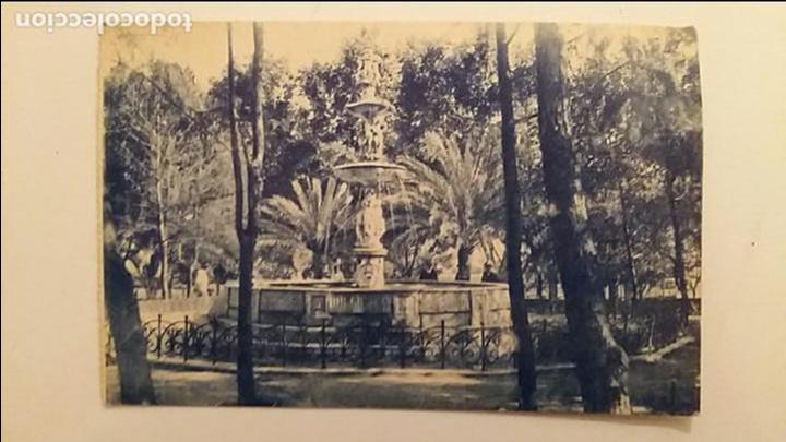 Postales: POSTAL DE MALAGA, FUENTE DEL PARQUE