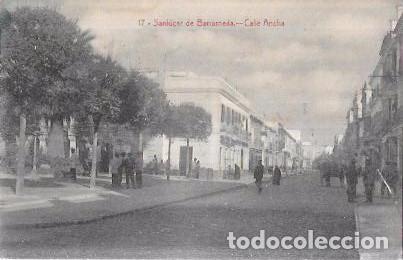 Postais: TARJETA POSTAL DE SANLUCAR DE BARRAMEDA. CALLE ANCHA. CADIZ.
