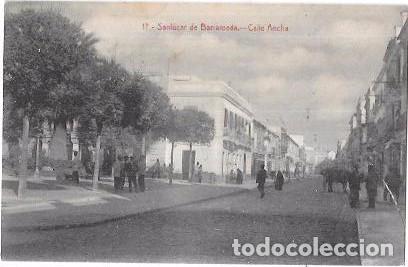 Postais: TARJETA POSTAL DE SANLUCAR DE BARRAMEDA. CALLE ANCHA. CADIZ.