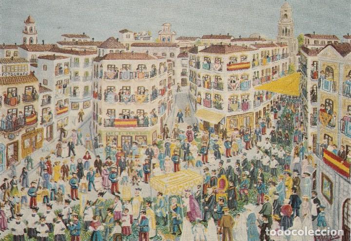 Postales: N&ordm; 28967 POSTAL PROCESION DE CORPUS EN MALAGA PATRONATO DE TURISMO